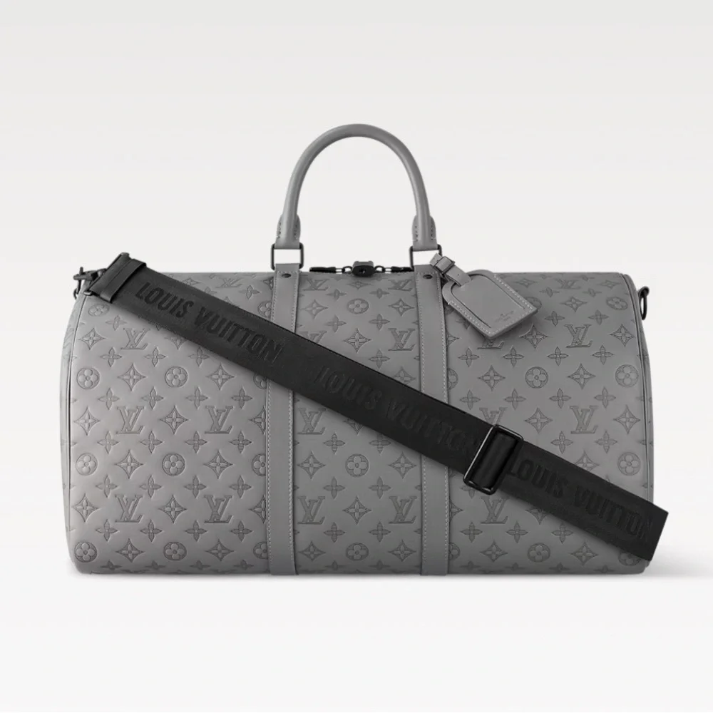 Louis Vuitton Keepall Bandouliere 50 in Anthracite Grey